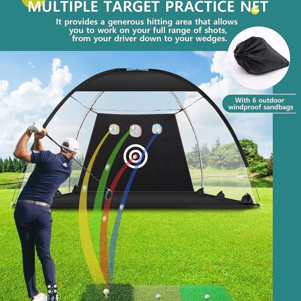 10x7 英尺高尔夫练习网-4