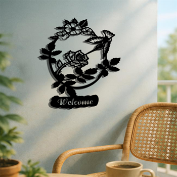 CIFbuy春季盛开花鸟迎宾标志客厅卧室玄关现代家居装饰墙画(TikTok、temu下自提)