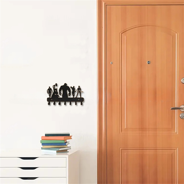 CIFbuy美人鱼主题壁挂钩组，厨房浴室卧室玄关装饰金属挂钩，耐用挂物架可挂毛巾钥匙外套帽子杯子，可爱家居装饰女性青少年独特暖房礼物（TikTok、temu下自提）-7