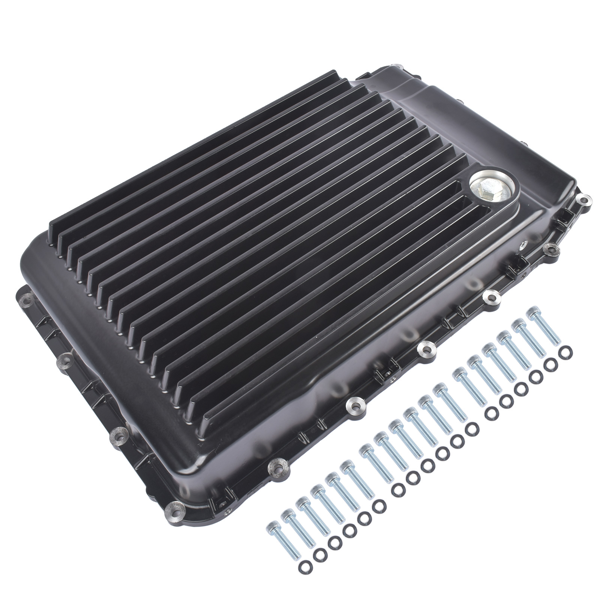变速箱油底壳 Aluminum Transmission Oil Pan Cooling Replacement for Ford F-150 Mustang Explorer Expedition Lincoln Navigator 328053220-1