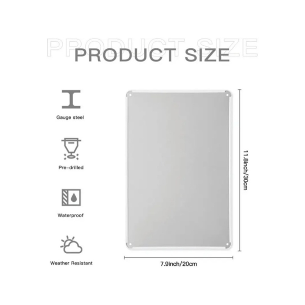 CIFbuy2D 平面复古牌匾装饰金属墙面艺术品家居悬挂装饰 8x12 英寸（TikTok、temu 下自提）-2