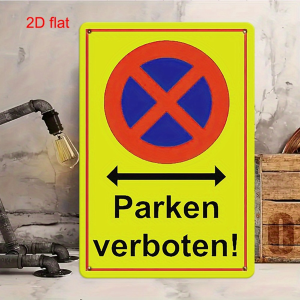 CIFbuy 禁止停车金属警示挂牌庭院车库餐厅酒吧咖啡馆墙面装饰（TikTok、temu 自提）-6