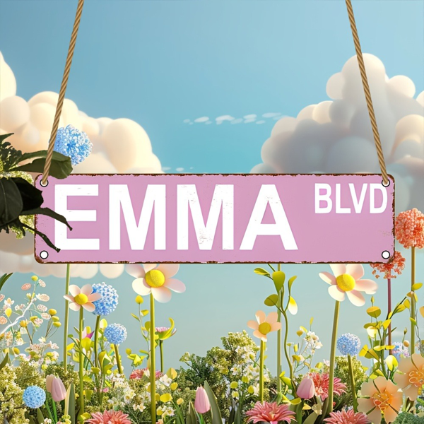 CIFbuy Emma Blvd 木制标牌公园社区农舍家居商用壁挂装饰牌（TikTok、temu 下自提）-3