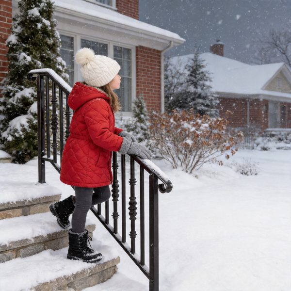 【替换22762521】哑光黑色   4阶 单宝塔加方葫芦装饰 庭院楼梯扶手-26