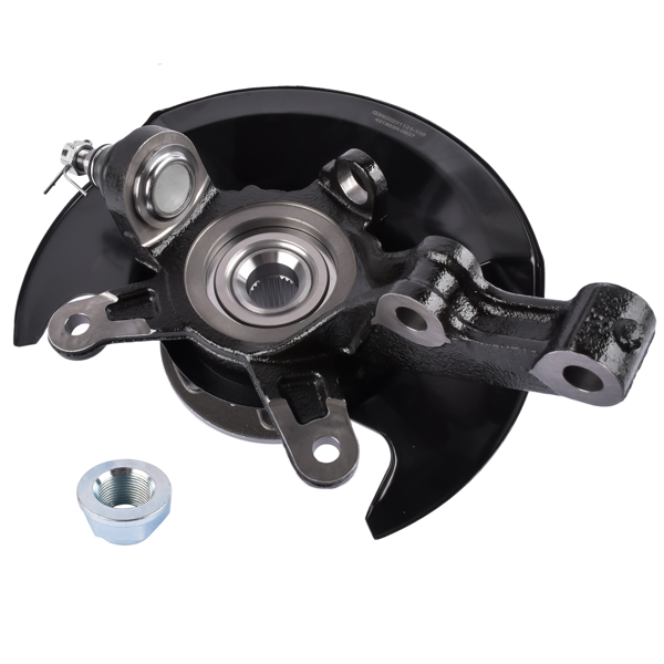 转向节总成 Front Right Passenger Side Steering Knuckle & Wheel Bearing Hub Assembly Replacement for Honda Civic 1.7L 2001-2002 698-478 51210S5AJ10-5