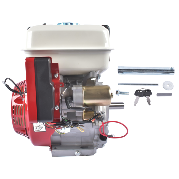 A3 四冲程 389cc 13HP OHV水平轴电启动汽油发动机红色 13HP 389cc 4-Stroke Gas Engine with Electric Start, Single Cylinder Go Kart Motor Horizontal Shaft OHV 3600RPM Gas Motor Red-7