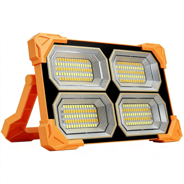 便携式LED太阳能工作灯，无级调光，工地电池可充电LED落地灯，飓风应急工作灯-7