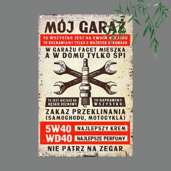 CIFbuy 经典波兰车库金属标牌扳手复古乡村风酒吧咖啡馆墙面装饰（TikTok、temu pick-up service）