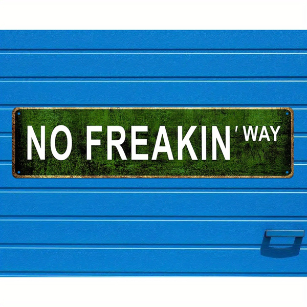 CIFbuy 幽默复古金属锡牌绝对不可能铁制墙面装饰酒吧咖啡馆家居壁挂（TikTok、temu 下自提）-1