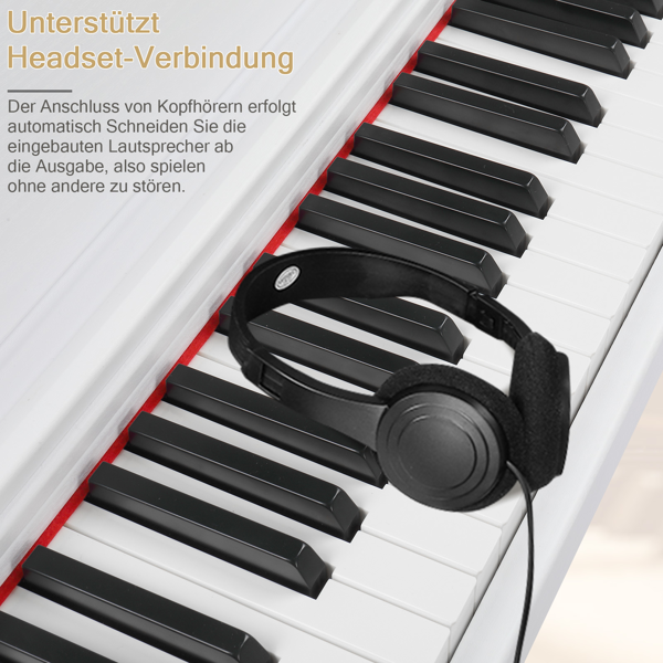 【AM不售卖】GDP-203 88键重锤键盘 嵌入式支架款 白色 电钢琴 德法-21