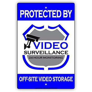 CIFbuy 复古警示金属标牌禁止擅入 24 小时监控限制通行家用商用车道门禁壁挂装饰（TikTok、temu 下自提）