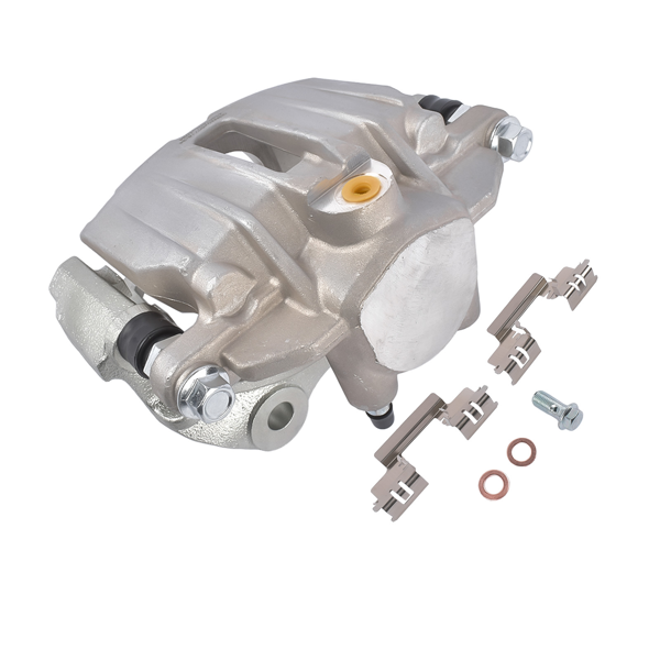 刹车钳 Rear Left Brake Caliper with Bracket Fits for Chevy Silverado Suburban GMC Sierra 1500 Silver 1Pc-2