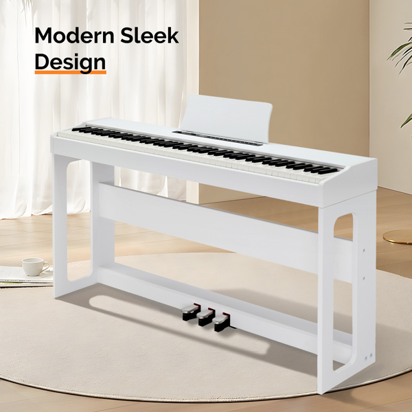 【AM不售卖】GDP-104/A-815 88键重锤键盘 无盖立式 白色 电钢琴 美国-41