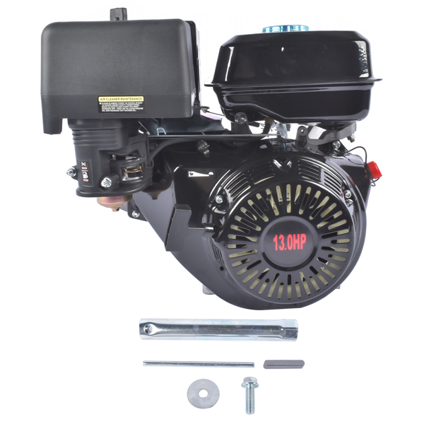 A3 四冲程 389cc 13HP OHV水平轴汽油发动机黑色 13HP 389cc Gas Engine, Horizontal Shaft 4 Stroke OHV Gas Motor, Go Kart Engine Motor Recoil Start Black-1