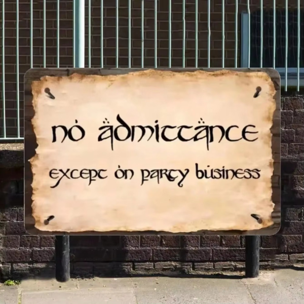 CIFbuy 指环王主题金属标牌奇幻墙面装饰粉丝空间派对商用装饰（TikTok、temu 下自提）-1