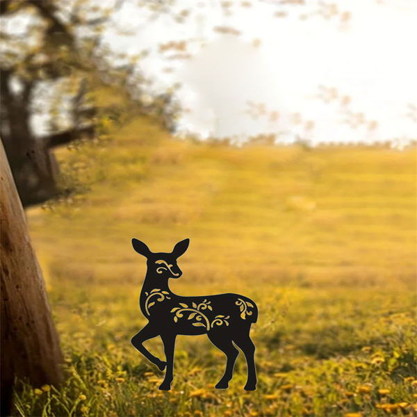 CIFbuy哥特黑色铁制花园地插户外万圣节庭院装饰男女家居礼物（TikTok、temu下自提）-7