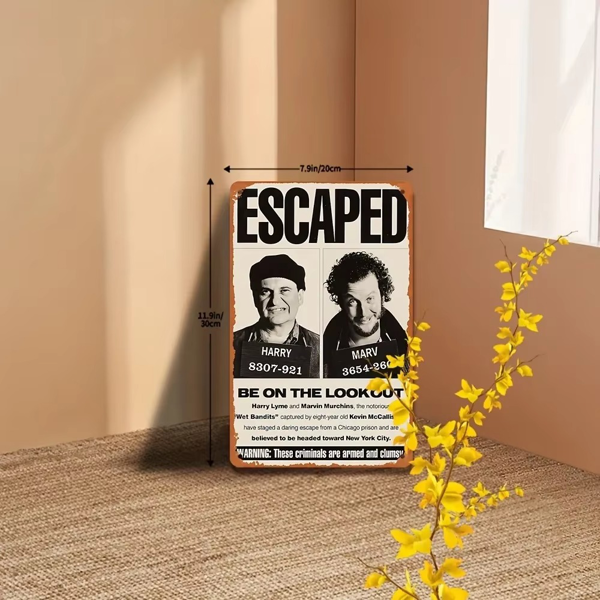 CIFbuy 复古小鬼当家金属铁皮海报酒吧餐厅墙面装饰（TikTok、temu 下自提）-2