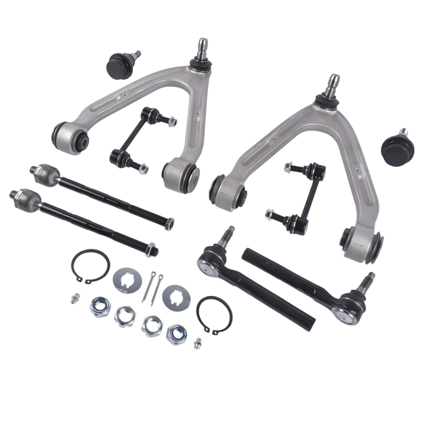 控制臂 10Pcs Front Upper Control Arm w/Ball Joint Sway Bars Kit Fit for Hummer H3 2007-2010-4
