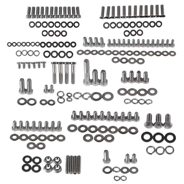 发动机螺栓套件 Engine Hex Bolts Kit Fits for SBC 265 283 302 305 307 327 350 400 V8 Engines Non-EFI-2