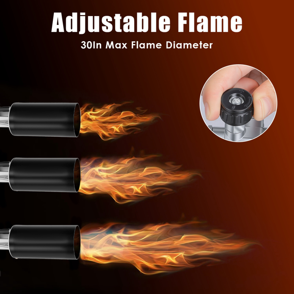 （自提可发加拿大，TK，temu请下自提单）180,000 BTU 丙烷喷枪除草器，配10英尺软管，3362℥ 高强度扳机启动喷枪，适用于除草、融冰、除雪、剥离油漆、沥青修补及户外烹饪-7