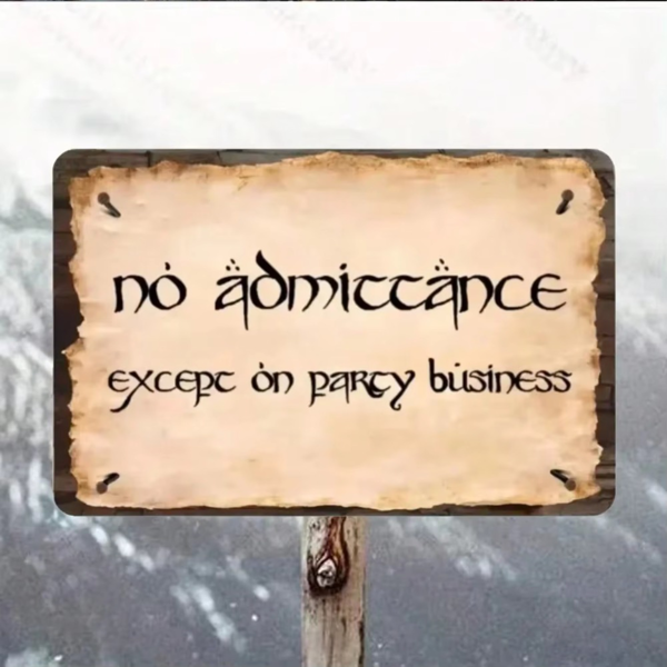 CIFbuy 指环王主题金属标牌奇幻墙面装饰粉丝空间派对商用装饰（TikTok、temu 下自提）-5