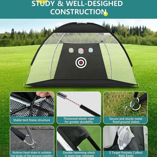 10x7 英尺高尔夫练习网-5