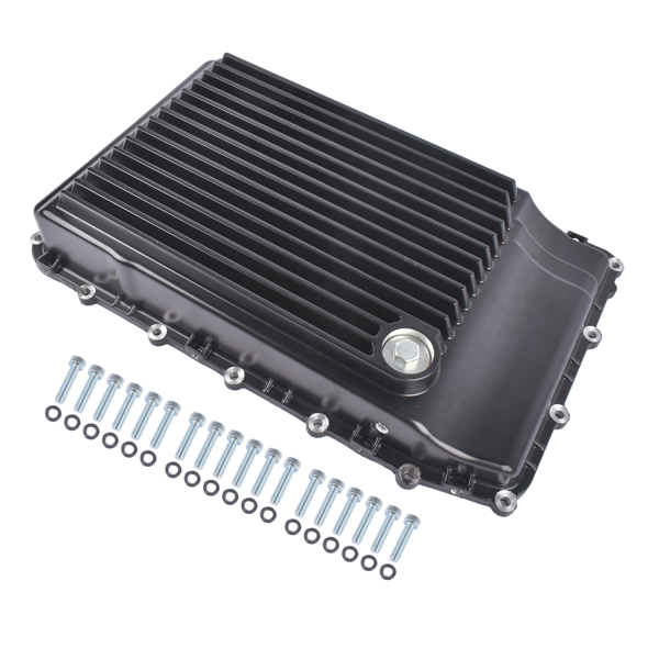 变速箱油底壳 Aluminum Transmission Oil Pan Cooling Replacement for Ford F-150 Mustang Explorer Expedition Lincoln Navigator 328053220-3