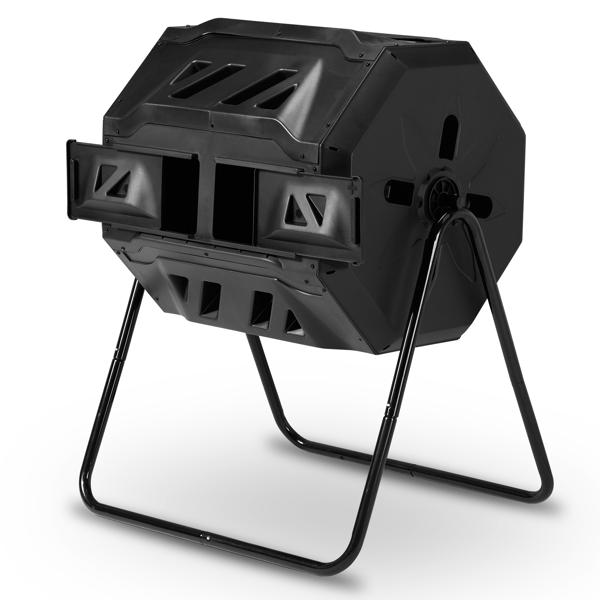 42加仑 黑色 塑料 堆肥桶-1