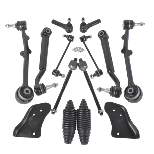 控制臂 12Pcs Front Lower Forward Rearward Control Arms Kit Replacement for 2015-2019 Ford Mustang #RK623465 RK623464-5