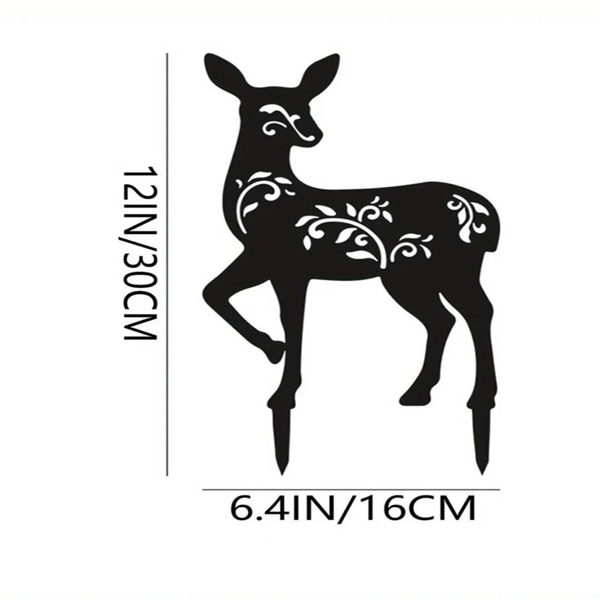 CIFbuy哥特黑色铁制花园地插户外万圣节庭院装饰男女家居礼物（TikTok、temu下自提）-6