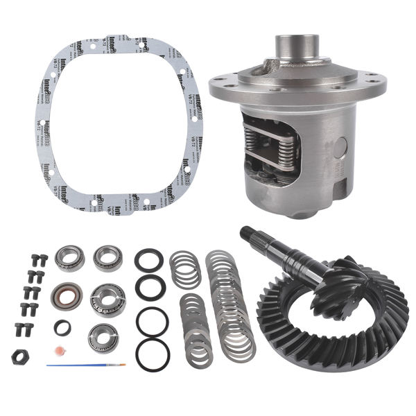 限滑锁套包 28 Spline Gear 3.73 Ratio Limited Slip Differential with Gear Kit Fit for GM 7.5"/7.625" 10-Bolt Posi Gears-1