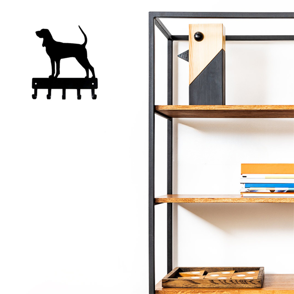 CIFbuy复古猎浣熊犬入口壁挂钩套装乡村农舍风格衣帽钥匙宠物牵引绳收纳整理器(TikTok、temu下自提)-4