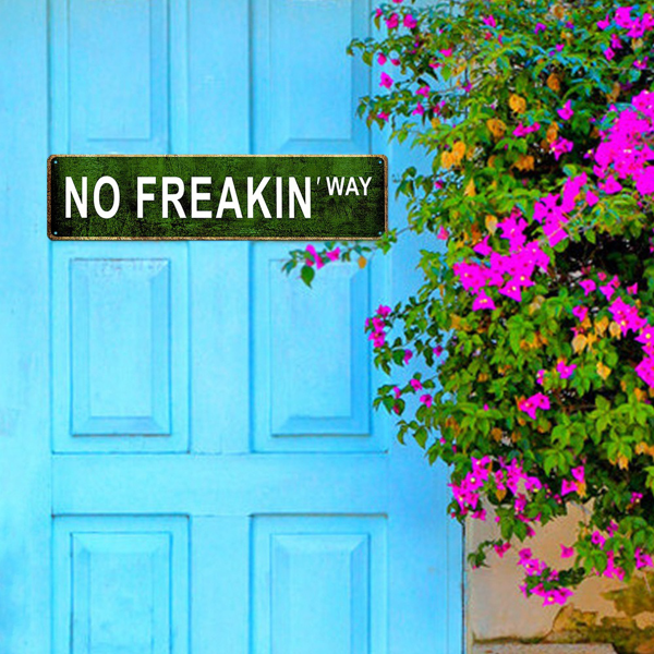 CIFbuy 幽默复古金属锡牌绝对不可能铁制墙面装饰酒吧咖啡馆家居壁挂（TikTok、temu 下自提）-7