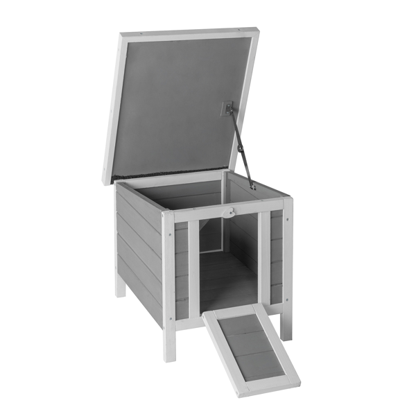 20in  可开屋顶 防水  灰色 变色 黑色沥青屋顶 杉木 木鸡兔笼-5