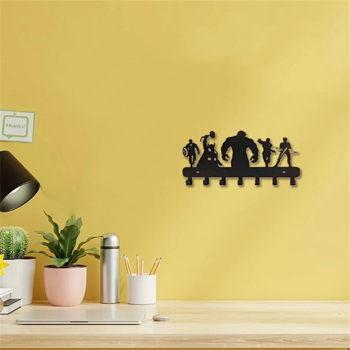 CIFbuy美人鱼主题壁挂钩组，厨房浴室卧室玄关装饰金属挂钩，耐用挂物架可挂毛巾钥匙外套帽子杯子，可爱家居装饰女性青少年独特暖房礼物（TikTok、temu下自提）