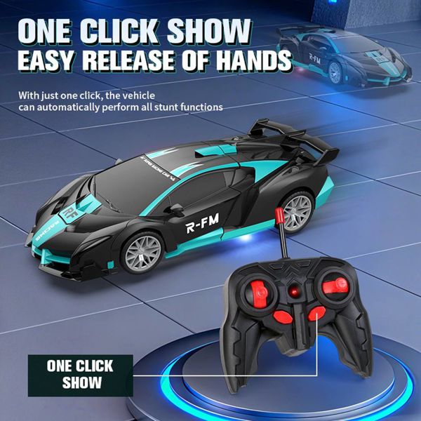 Transforming Car Robot, One-Button Deformation R/ C Toy Car, 1:18 Scale 360°Rotating Drifting, Toys Suitable for Kids Over 3+ Years Old, Educational Toys, Children's Day Gift, Birthday-8