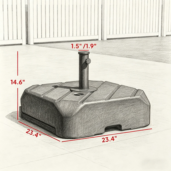 户外雨伞底座（仅底座）-5