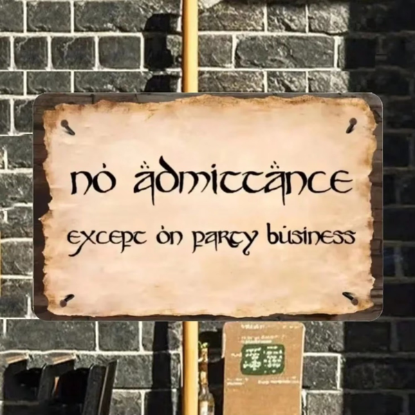 CIFbuy 指环王主题金属标牌奇幻墙面装饰粉丝空间派对商用装饰（TikTok、temu 下自提）-6