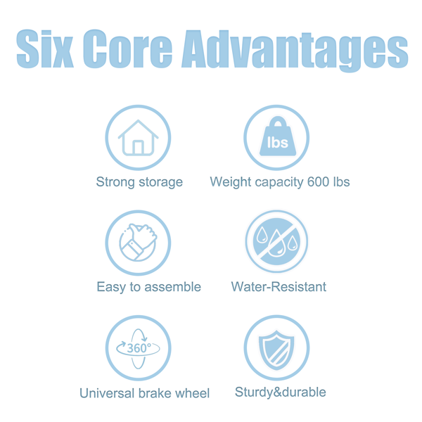 重型滚动式多用途推车，三层带轮推车，带把手和层板衬垫，36英寸x18英寸x32英寸储物推车，适用于厨房、餐厅、植物展示，镀铬--不支持self-pick up且不支持指定仓库发货-2