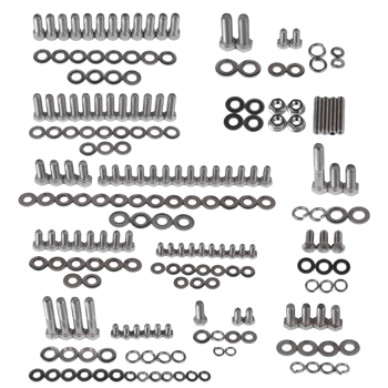 发动机螺栓套件 Engine Hex Bolts Kit Fits for SBC 265 283 302 305 307 327 350 400 V8 Engines Non-EFI