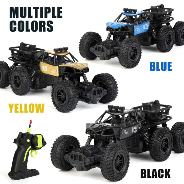 All-terrain Electric Toy Car, Alloy Car, 1:20 Scale Model Car, 2.4GHz R/ C Off-road Car, High-speed Car, with Headlights And Shock Absorption, Birthday Gifts for Kids Over 3 Years Old(yellow)-5