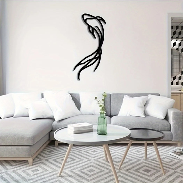 CIFbuy手工锻打半磅实心铁制鱼形墙面装饰 个性化垂钓主题礼品（TikTok、temu下自提）-2