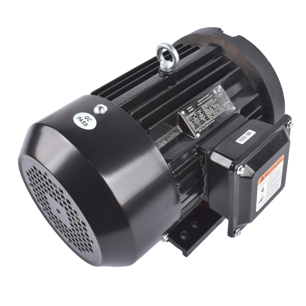 空气压缩机电机 5HP 3 Phase Electric Motor C-Face 1480/1770 RPM 184TC TEFC 230/460V Black-5