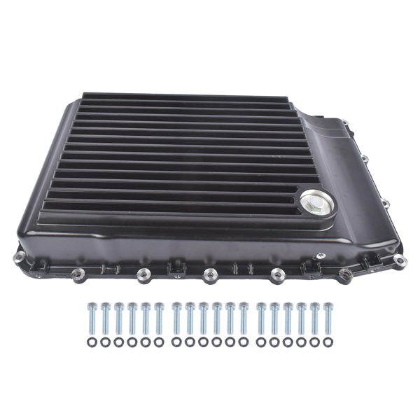 变速箱油底壳 Aluminum Transmission Oil Pan Cooling Replacement for Ford F-150 Mustang Explorer Expedition Lincoln Navigator 328053220-4