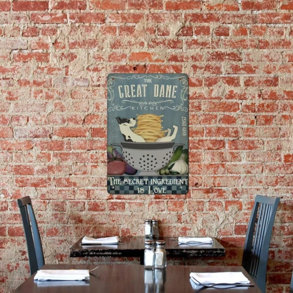CIFbuy 澳洲牧羊犬复古金属标牌家居咖啡酒吧墙面装饰铁牌（TikTok、temu 下自提）-7