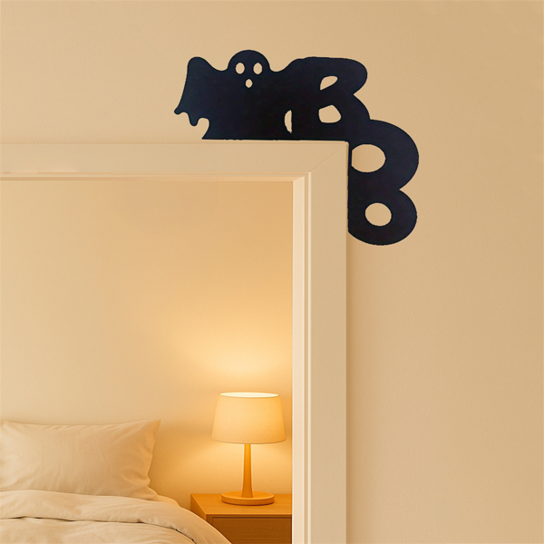 CIFbuy幽灵门挂饰万圣节门饰卧室客厅装饰墙贴趣味挂件(TikTok、temu下自提)-9