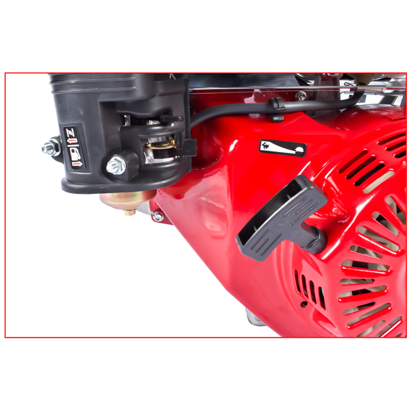 A3 四冲程 420cc 15HP OHV水平轴汽油发动机红色 4 Stroke 15HP 420cc Gas Engine, Horizontal Shaft OHV Gas Motor, Shaft 1" (25mm) Diameter, Go Kart Motor Engine for Log Splitters Compressors Lawn Mowers-9