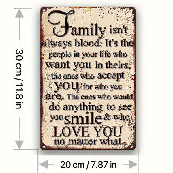 CIFbuy 金属铝制励志语录挂牌乡村风防水防锈墙面装饰卧室酒吧咖啡厅复古挂画（TikTok、temu 下自提）-1