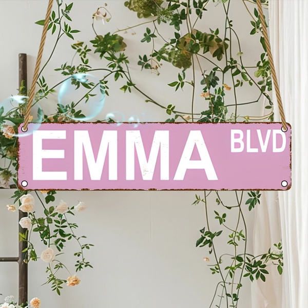 CIFbuy Emma Blvd 木制标牌公园社区农舍家居商用壁挂装饰牌（TikTok、temu 下自提）-1