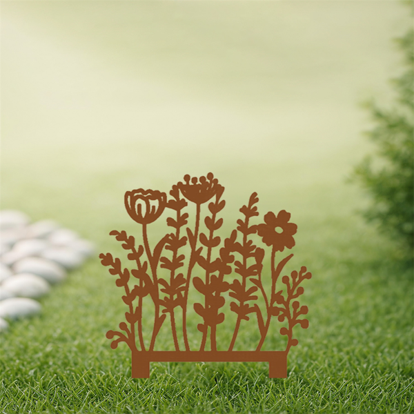 CIFbuy复古花园标牌户外庭院装饰铁制景观标桩（TikTok、temu下自提）-2